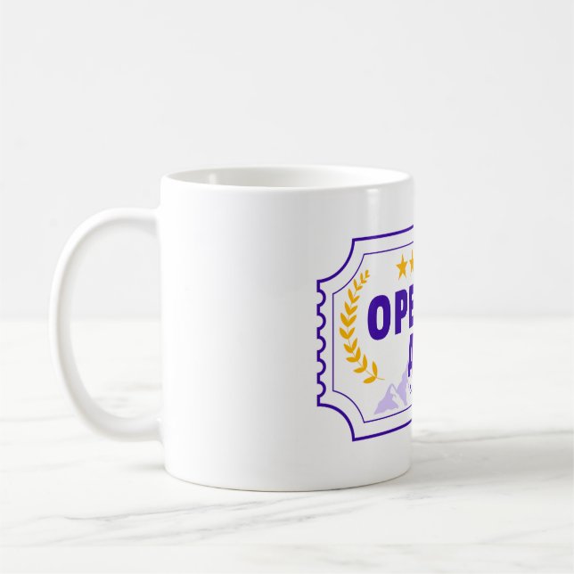 Taza De Café Ticket Mug (Izquierda)