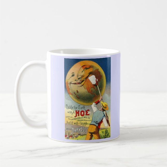 Taza De Café Tickle the Earth - Tarjeta de comercio victoriana (Izquierda)