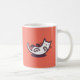 Taza De Café Tickler del Belly #1 (naranja)