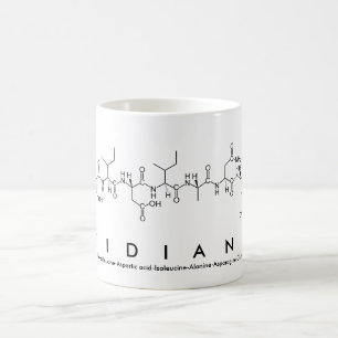 Taza De Café Tidiane peptide nombre mug