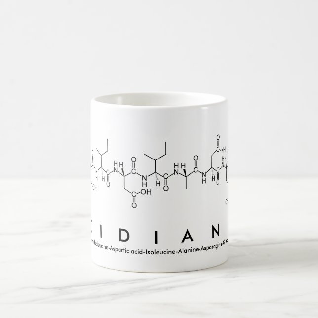 Taza De Café Tidiane peptide nombre mug (Centro)