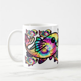 Taza De Café Tie Dye Koi Fish
