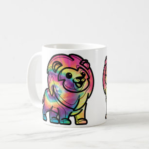 Taza De Café Tie Dye Lion