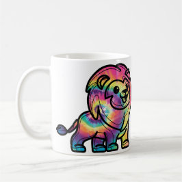 Taza De Café Tie Dye Lion
