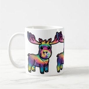 Taza De Café Tie Dye Moose