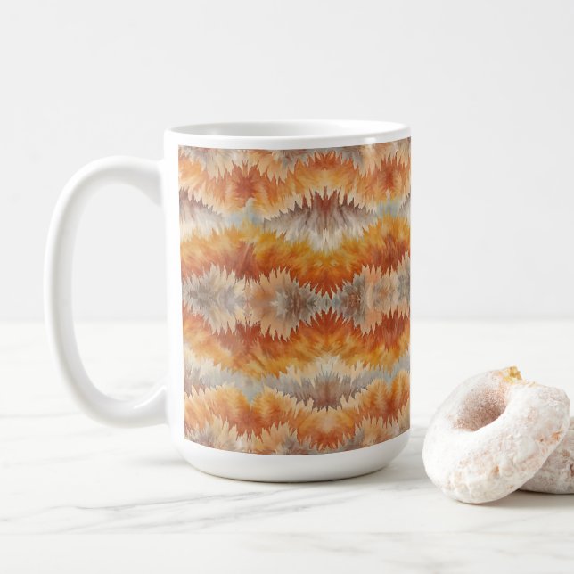 Taza De Café Tie Dye Organic Art (Con donut)