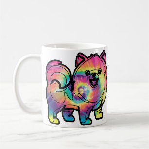 Taza De Café Tie Dye Pomeranian