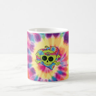Taza De Café Tie Dye Skull