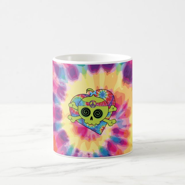 Taza De Café Tie Dye Skull (Centro)