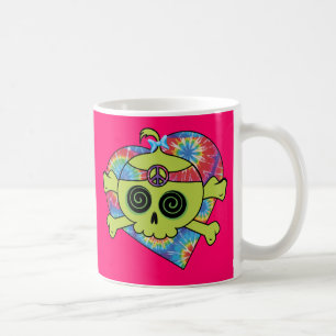 Taza De Café Tie Dye Skull