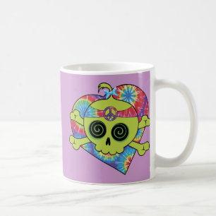 Taza De Café Tie Dye Skull