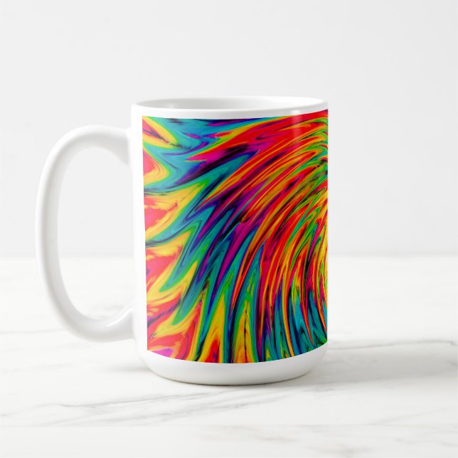 TAZA DE CAFÉ TIE DYE VIENTO ABSTRACTO (Izquierda)