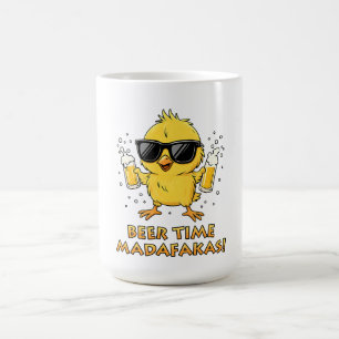 Taza De Café Tiempo de cerveza Madafakas Gracioso Meme Duck Goo