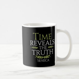 Taza De Café Tiempo De Cita De Seneca Revela Filosofía Históric