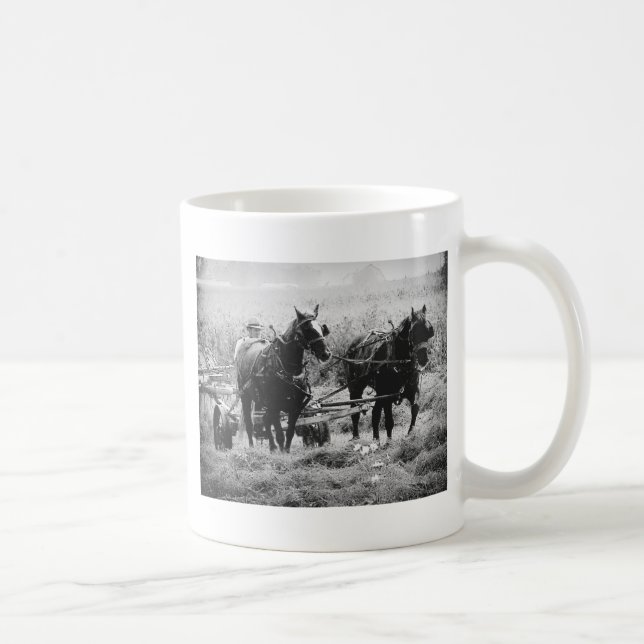 Taza De Café Tiempo de espera en blanco y negro (Derecha)
