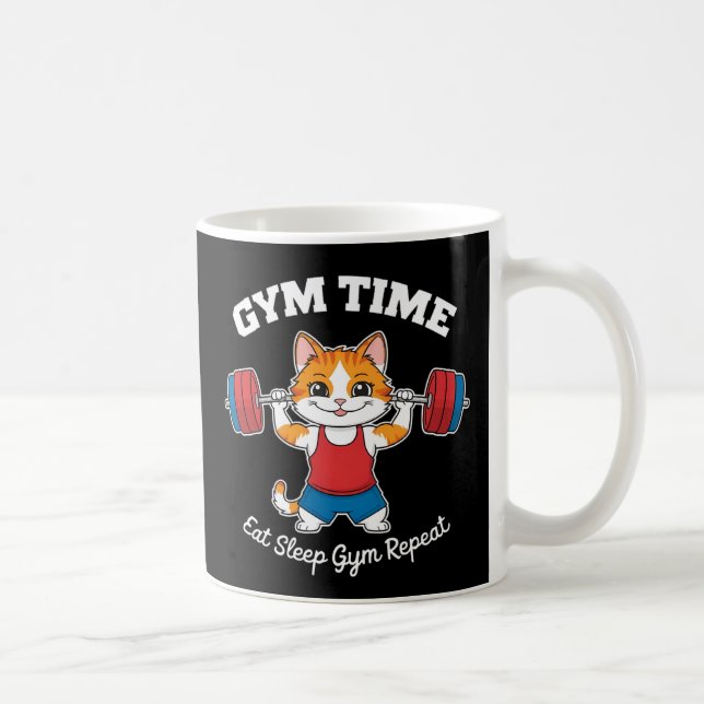 Taza De Café Tiempo de gatito corto (Derecha)