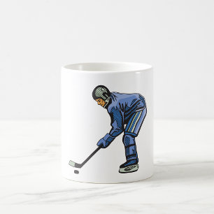 Taza De Café Tiempo de hockey sobre hielo