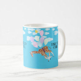 Taza De Café Tiempo de jirafa para enfriar