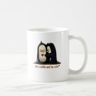 Taza De Café tiempo de la abrazo del pingüino
