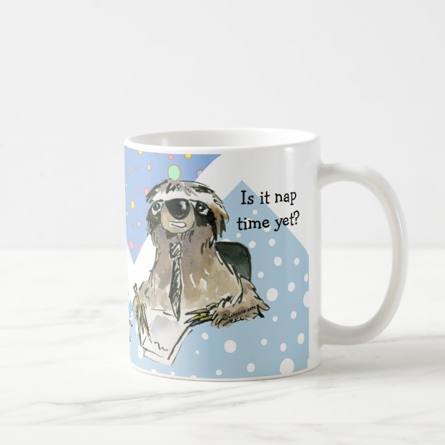 Taza De Café Tiempo de Nap de Sloth personalizado (Derecha)