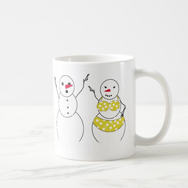 Taza De Café Tiempo de Nieve en Bikini (Derecha)