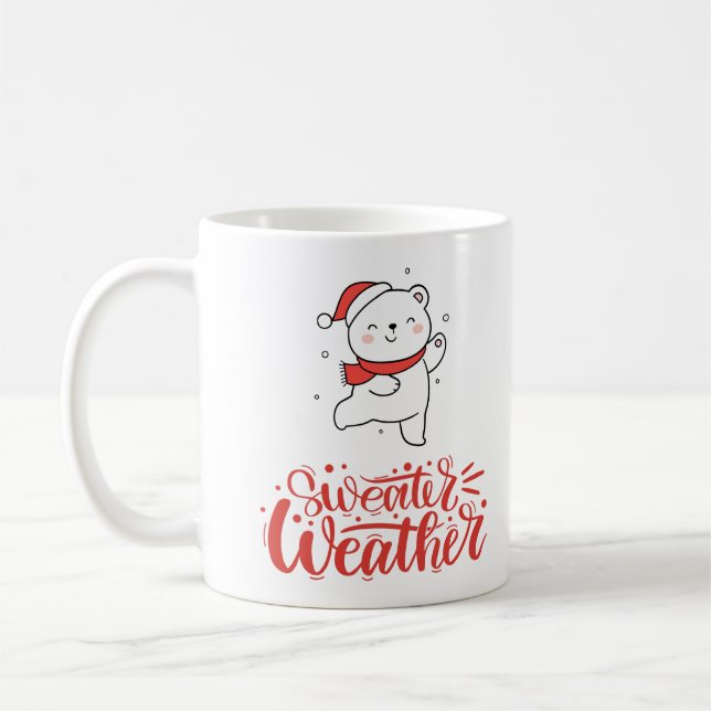 Taza De Café Tiempo de suero, feriado de Navidades (Izquierda)