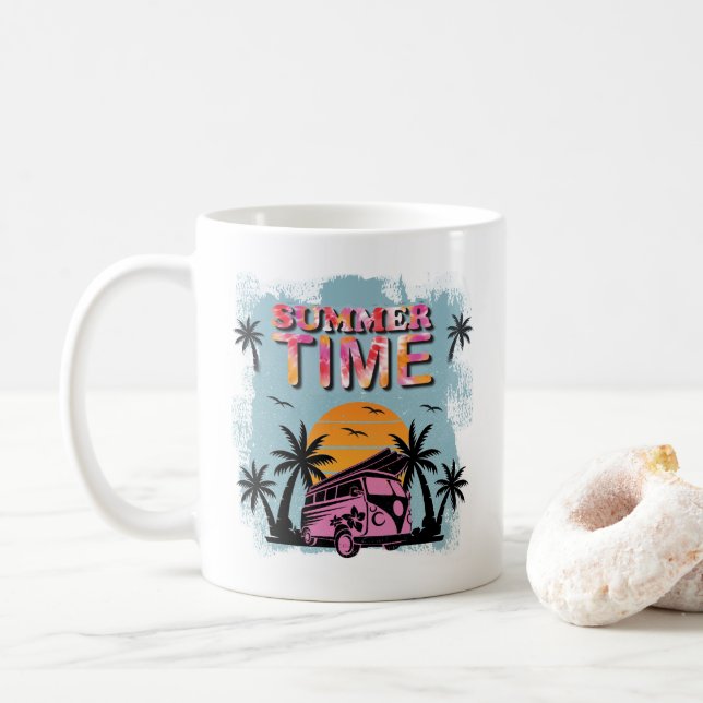 Taza De Café Tiempo de verano (Con donut)