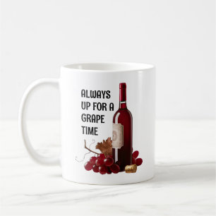 Taza De Café Tiempo de vino rojo