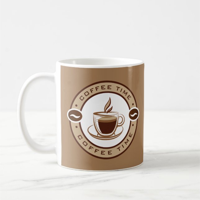 Taza De Café Tiempo Elegante De Café (Izquierda)