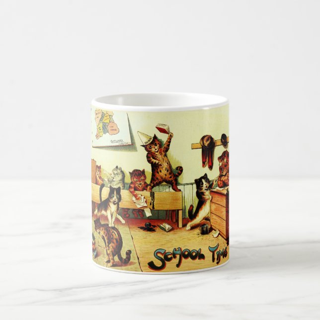 Taza De Café Tiempo Escolar Cats Louis Wain (Centro)