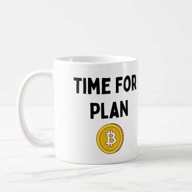 Taza De Café Tiempo para Bitcoin Plan B (Izquierda)