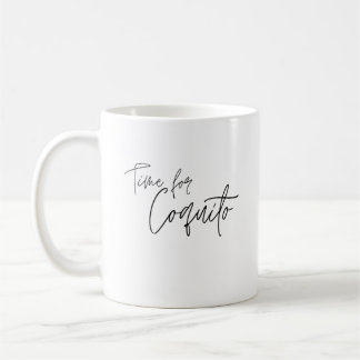Taza De Café Tiempo para la peluca del coquito