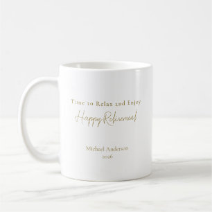 Taza De Café Tiempo para relajarse y disfrutar de la jubilación