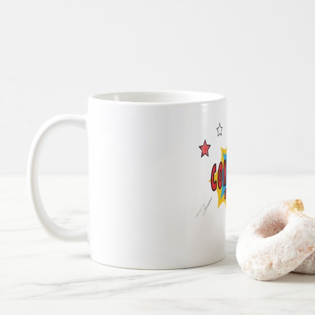Taza De Café Tienda de historietas (Con donut)