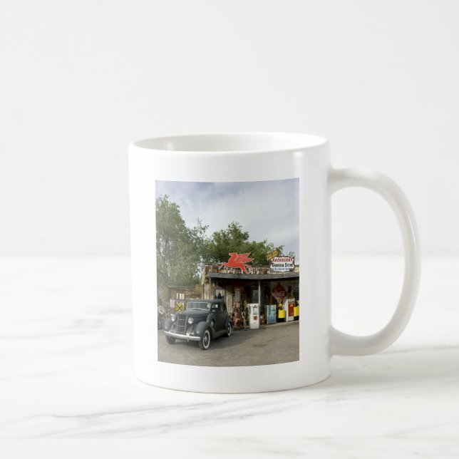 Taza De Café Tienda general de la ruta 66 y gasolinera (Derecha)