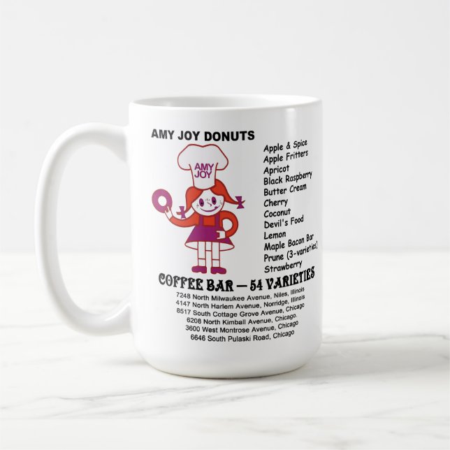 Taza De Café Tiendas Amy Joy Donut de Illinois (Izquierda)