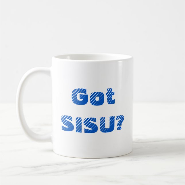Taza De Café ¿Tiene SISU? Café Mug; Café finlandés Mug (Izquierda)