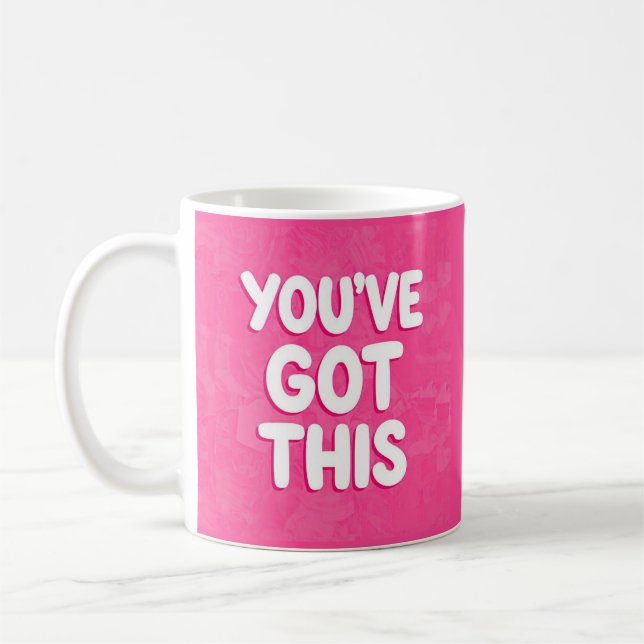 Taza De Café Tienes estas palabras en rosa (Izquierda)