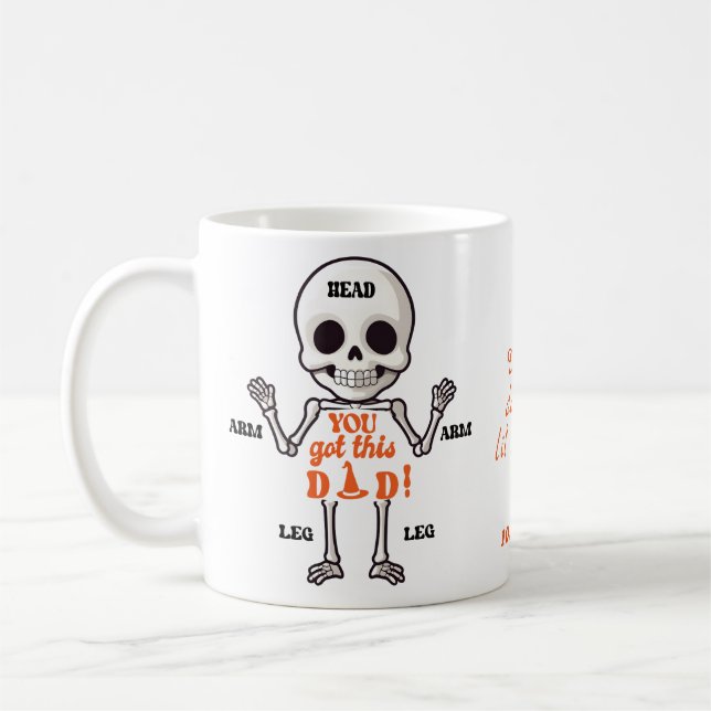 Taza De Café Tienes este papa octubre lindo recién nacido Skele (Izquierda)