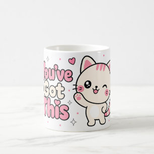 Taza De Café Tienes Esto Kawaii Cat Cita Positiva