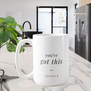 Taza De Café Tienes esto - simple tipografía personalizado