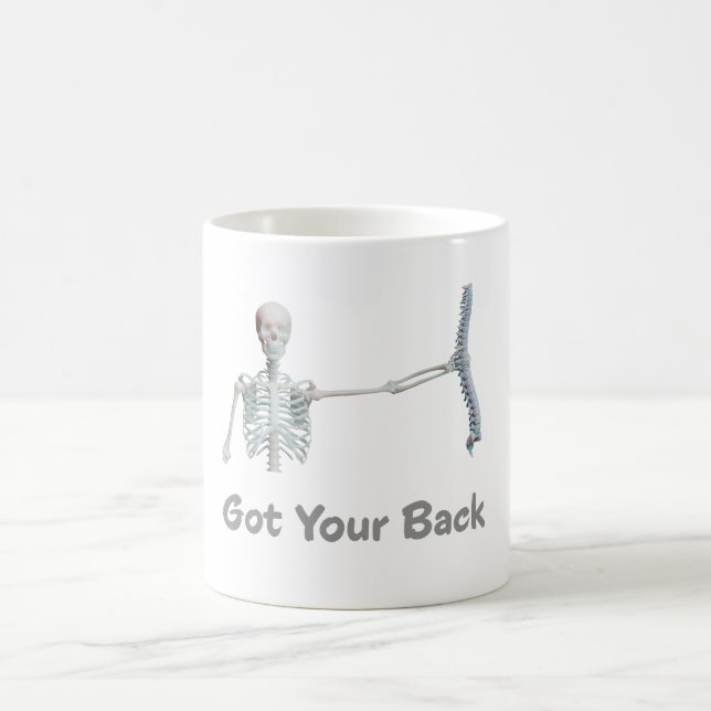 Taza De Café Tienes la columna del esqueleto dorsal (Centro)