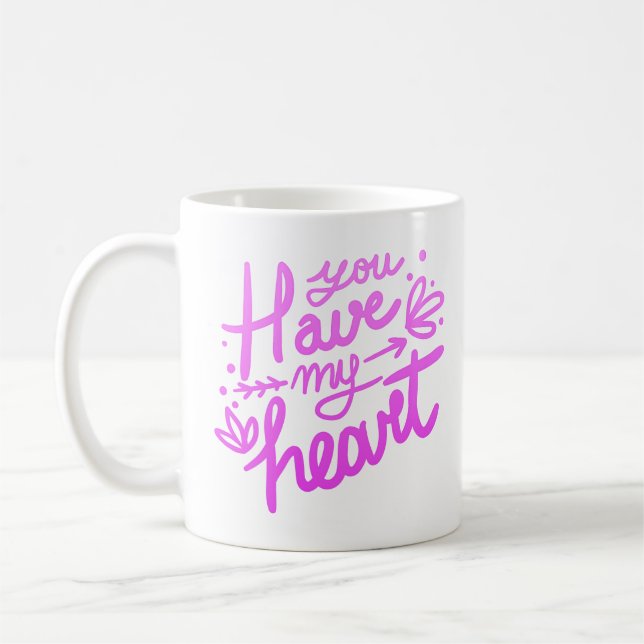 Taza De Café tienes mi corazón (Izquierda)