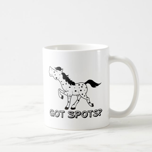 Taza De Café ¿Tienes puntos? Appaloosa Horse Coffee Mug (Derecha)