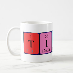 Taza De Café Tiernay periódica table name mug