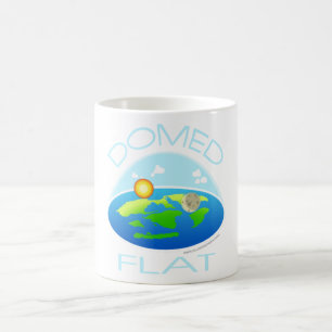 Taza De Café TIERRA ABOVEDADA y PLANA el   debajo de la bóveda