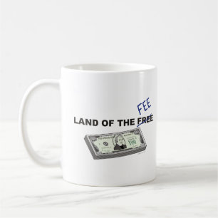 Taza De Café Tierra de la FEE - política dinero codicia justici
