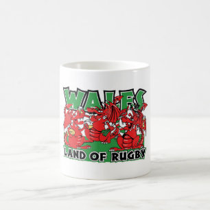 Taza De Café Tierra de País de Gales del diseño Galés del ru