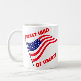 Taza De Café Tierra dulce de la libertad