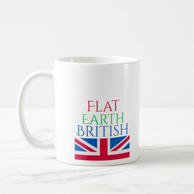 Taza De Café Tierra plana Británicos (Izquierda)